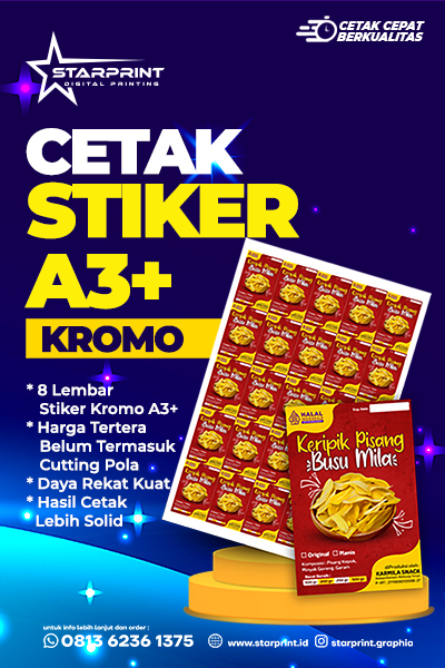Poster promosi Cetak Label Produk